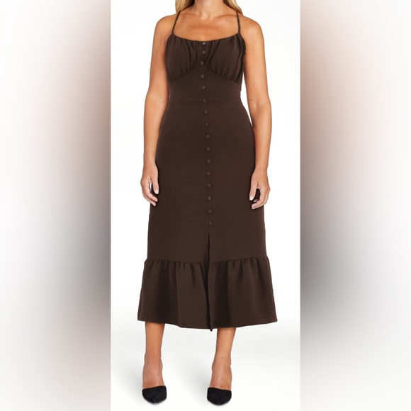 Summer Midi Dress | Chocolate | Sz M | NWT - Picture 8 of 16